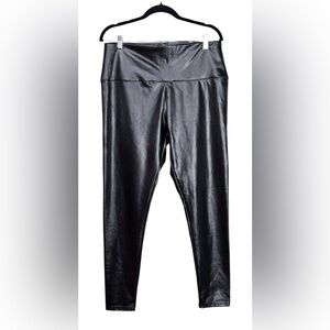 Hot Kiss Black Faux Leather Leggings